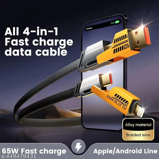 USB C Cable Lightning Cable 4 in 1