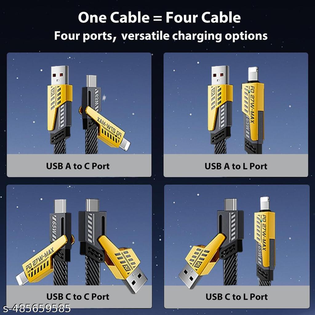 USB C Cable Lightning Cable 4 in 1
