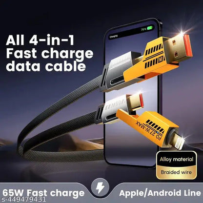 USB C Cable Lightning Cable 4 in 1